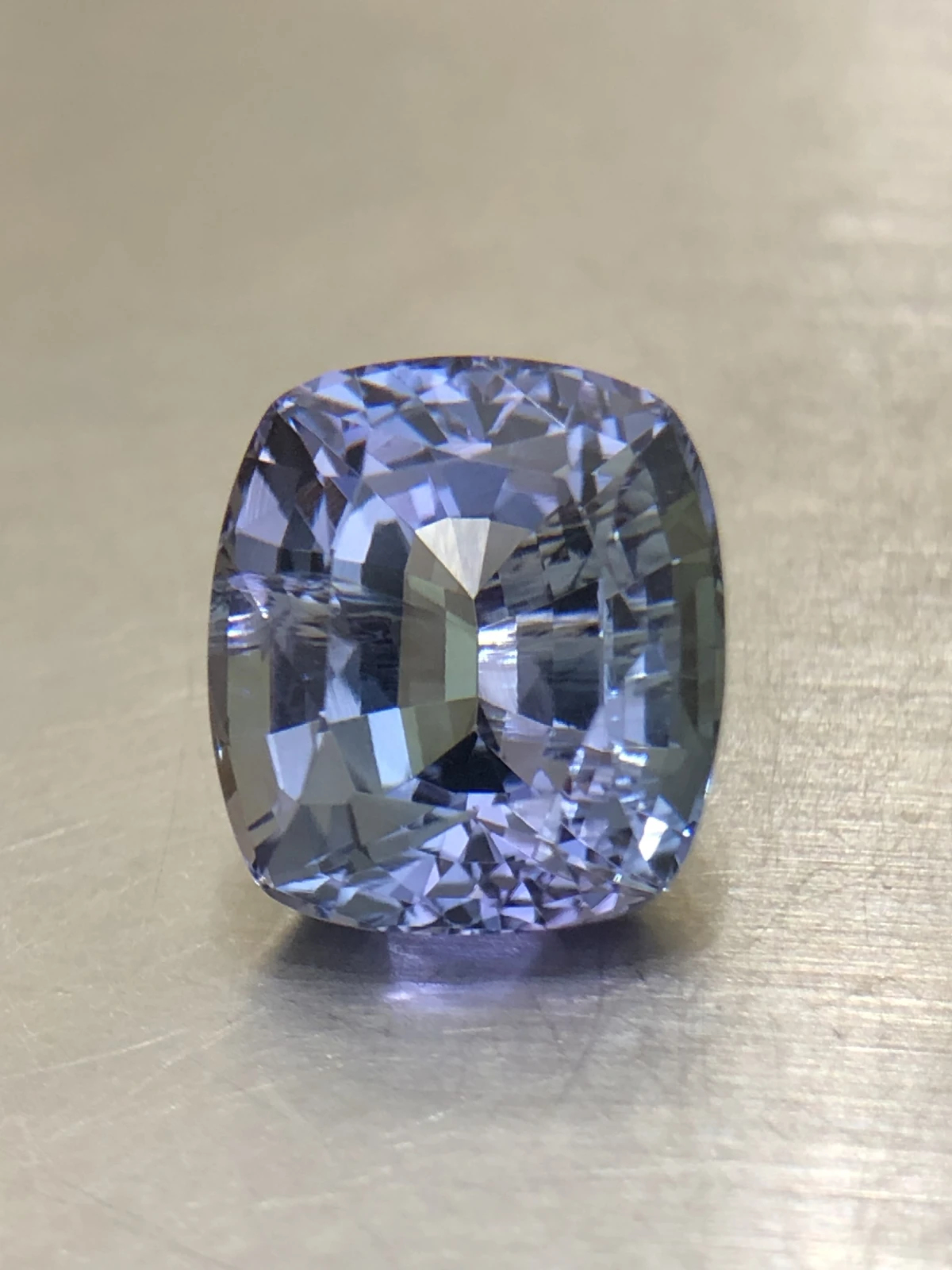 Natural Tanzanite Unheated in Cushion Cut — view 7
